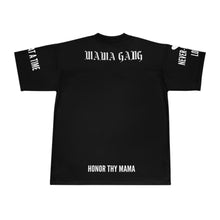 Mama Gang Football Jersey — 'Honor Thy Mama' Black Team Tee