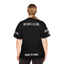 Mama Gang Football Jersey — 'Honor Thy Mama' Black Team Tee
