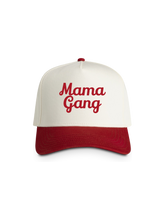 Independent mama Trucker Hat — 'Mama Gang' Two-Tone Cap (Retro Script, Mom Gift)