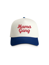 Independent mama Trucker Hat — 'Mama Gang' Two-Tone Cap (Retro Script, Mom Gift)