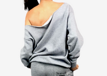 Off shoulder sweatshirt