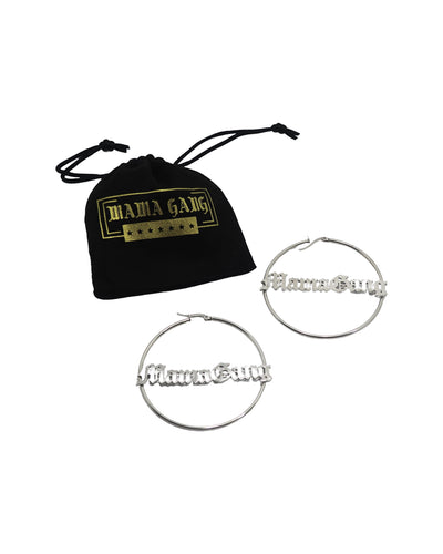 Mama Gang hoop earrings